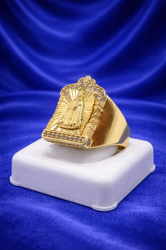 10KT HOUSE STYLE CARIDAD RING Size 8-8.5 Weigth 3.9GR