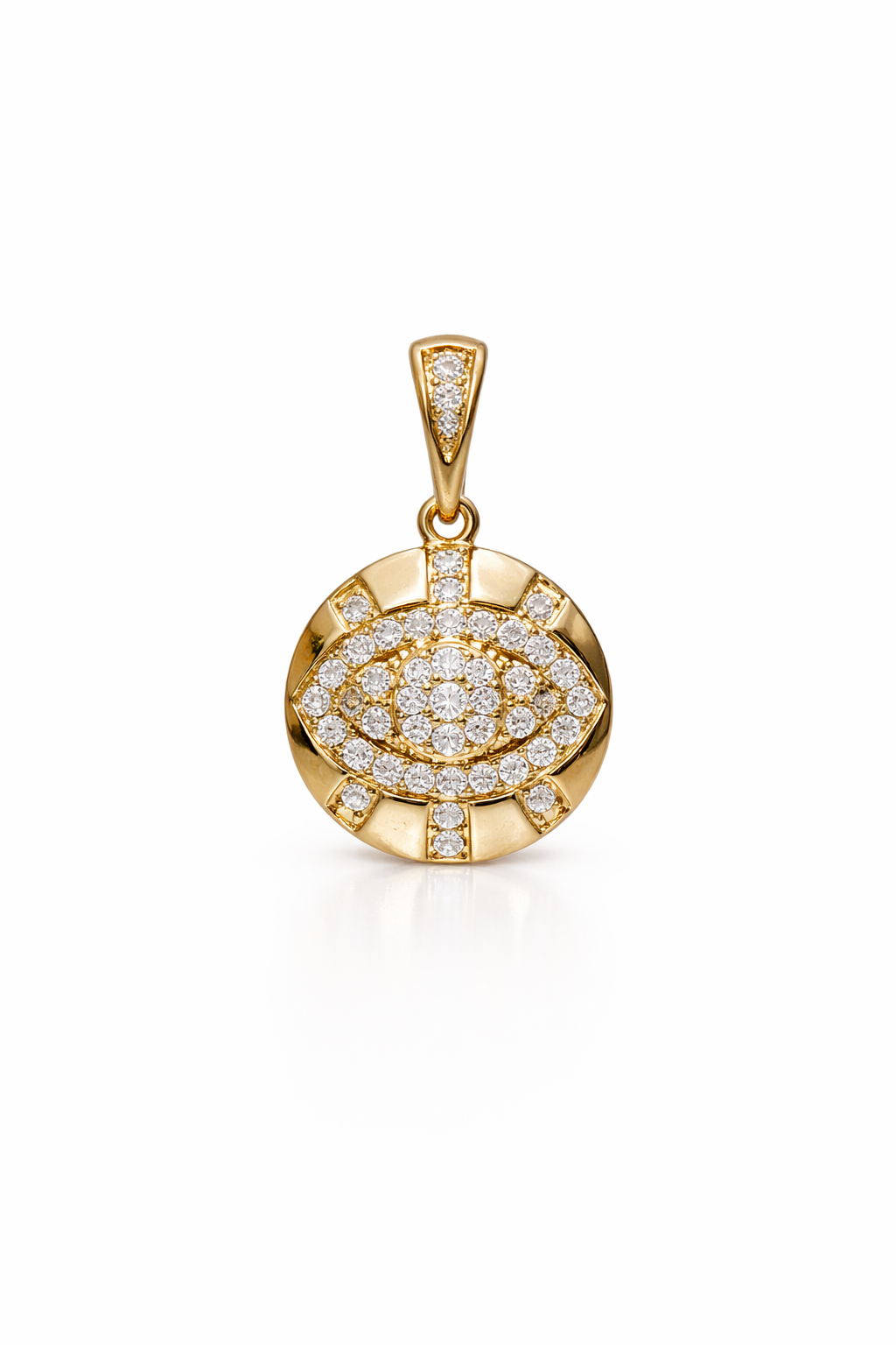10KT DIAMOND EYE ROUND PENDANT  Weigth 1.1GR