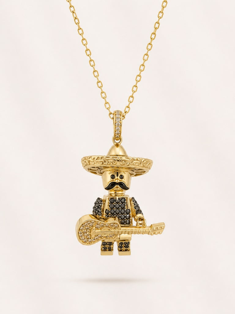 10KT MARIACHI PENDANT Size  Weigth 5.2GR