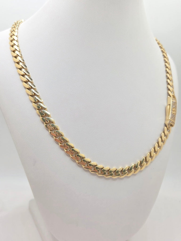 14KT MONACO STYLE CHAIN Size 22INCH 5.5MM Weight 26.5GR