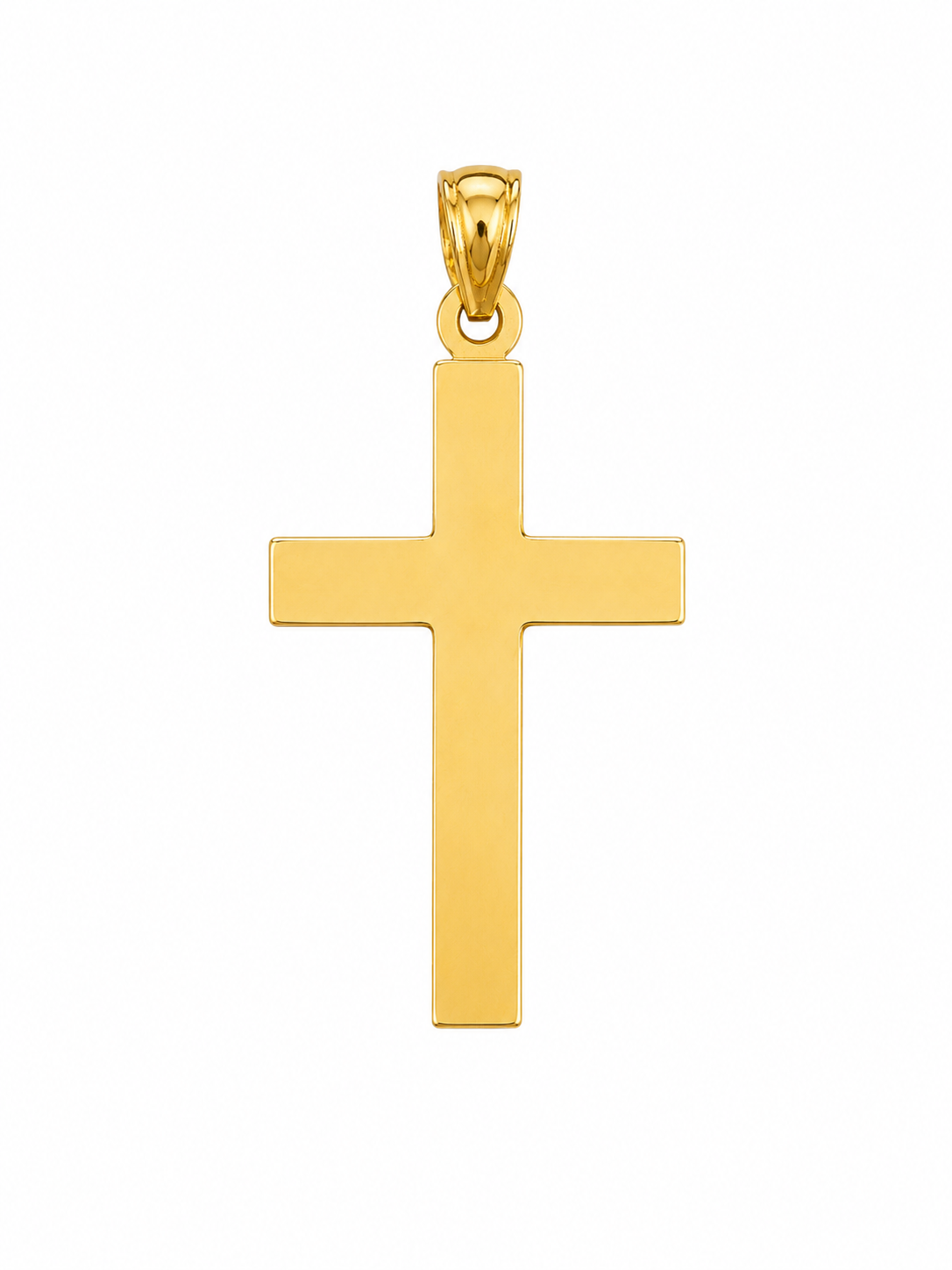 10KT SMALL FLAT YELLOW CROSS PENDANT Size  Weigth 0.9GR