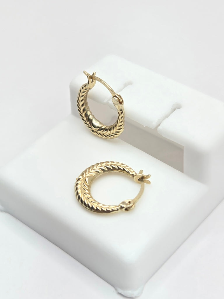 10KT EXTRA SMALL BABY'S HOOP EARRINGS Size  Weigth 0.5GR