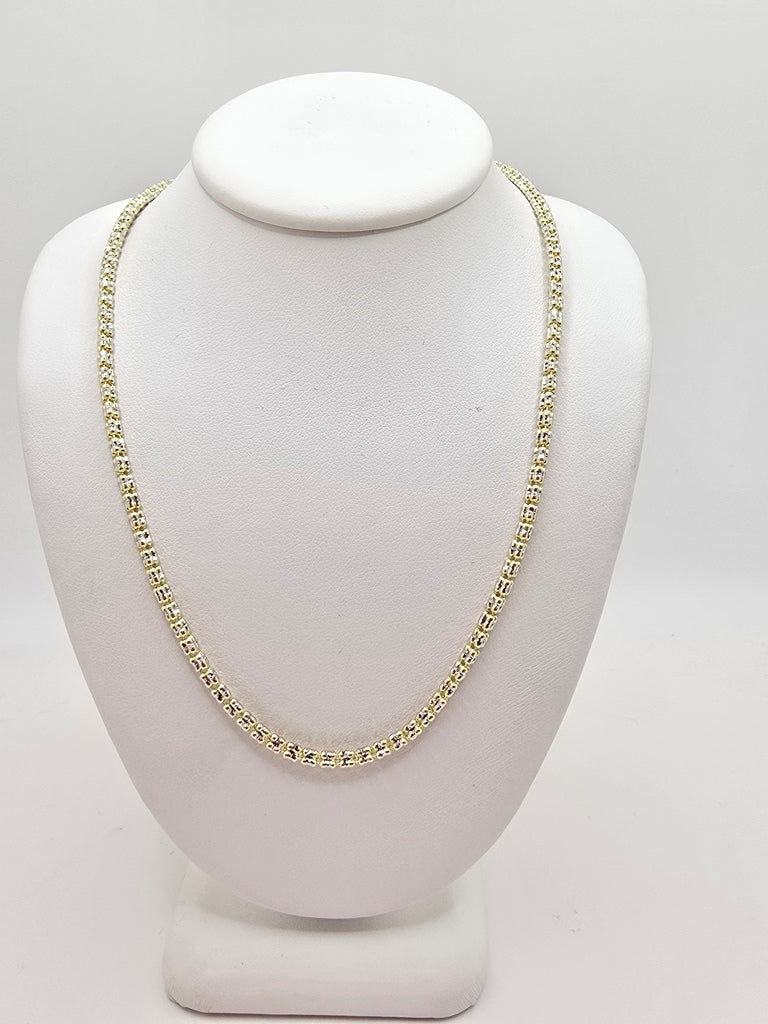 10KT ICE CHAIN Size 24INCH 2.5MM Weight 11.6GR
