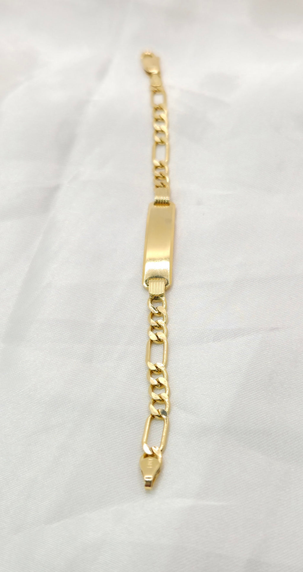 14KT BABY ID FIGARO BRACELET Size 5.5INCH - 6INCH Weight 1.5GR