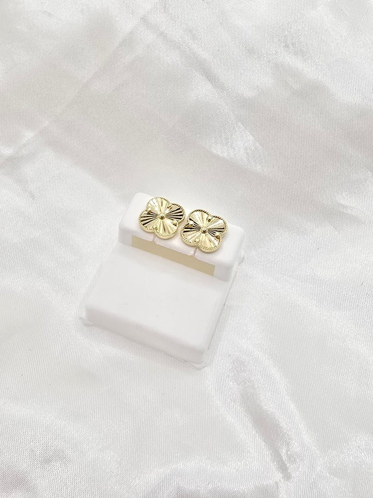 10KT FLOWER EARRINGS Size MEDIUM Weigth 2.2GR