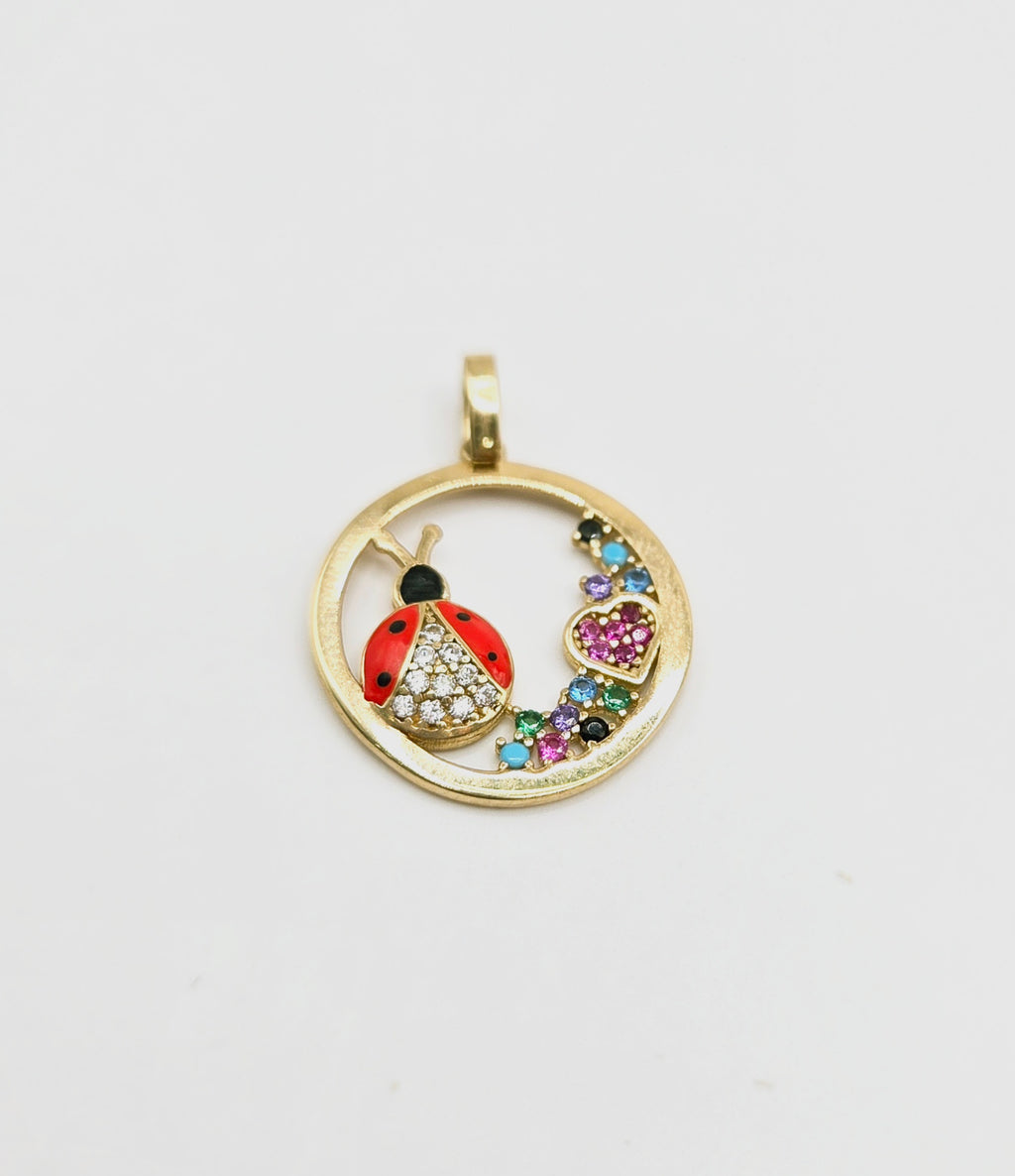 10KT  PENDANT Size  Weigth 1.3GR