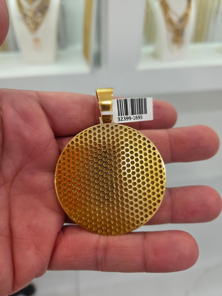 10KT SOLID MASONIC PENDANT