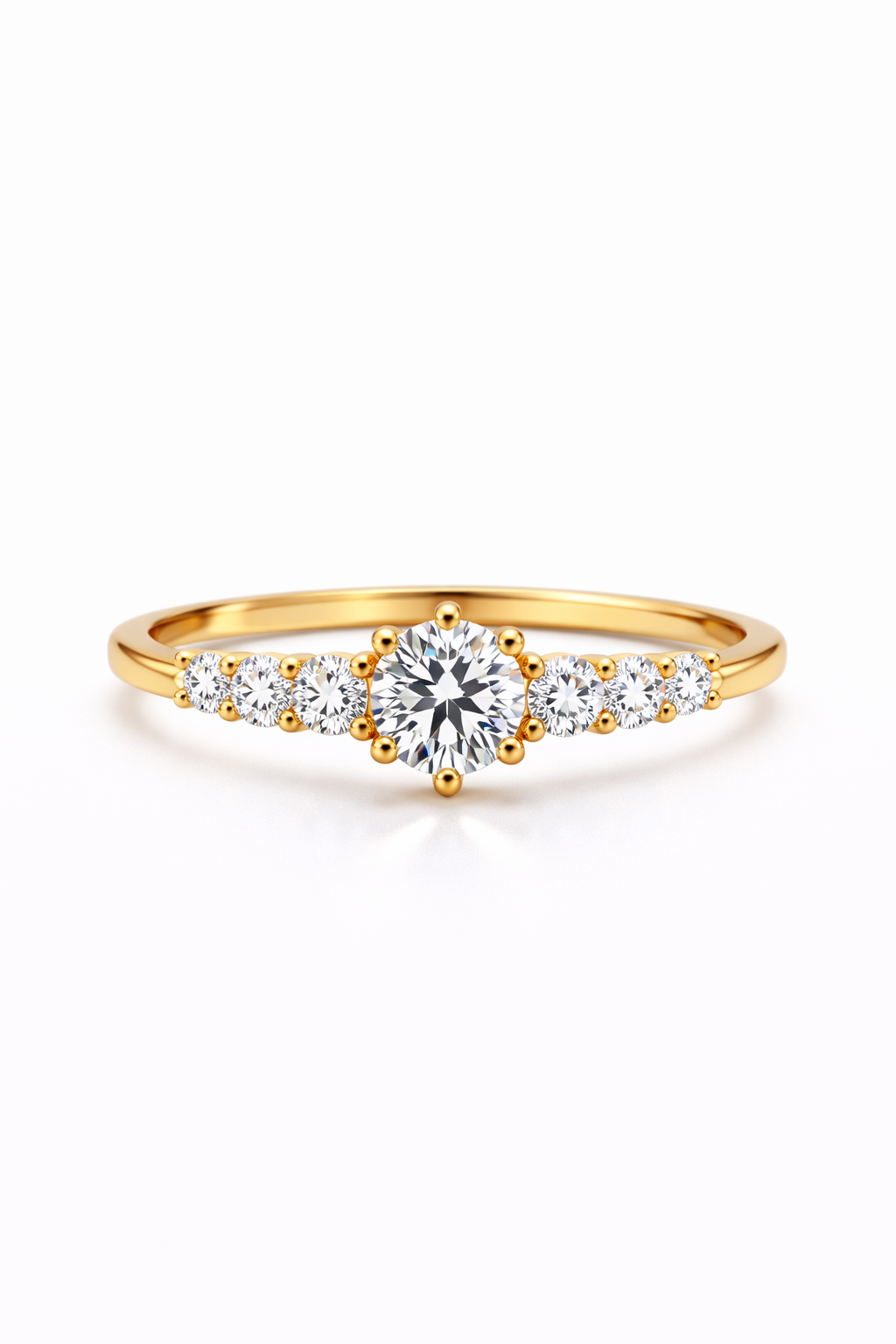 14KT ASSORTED SOLITARE RING Size 7 Weigth 2.40GRS