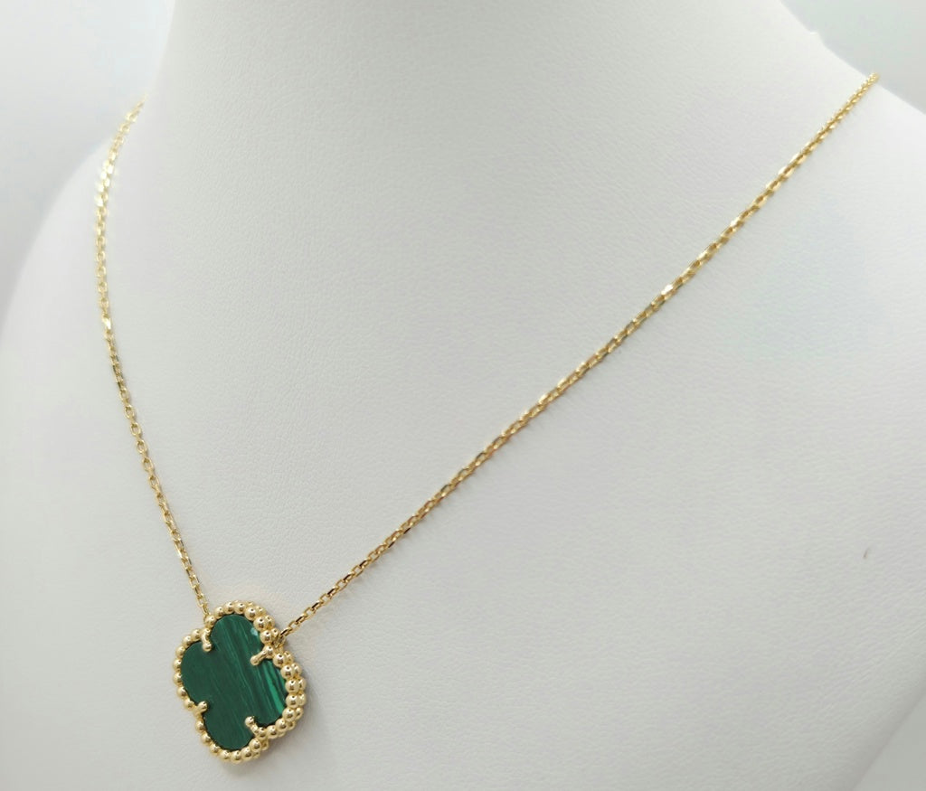 14KT FLOWER CHAIN Size 18INCH Weigth 6GR