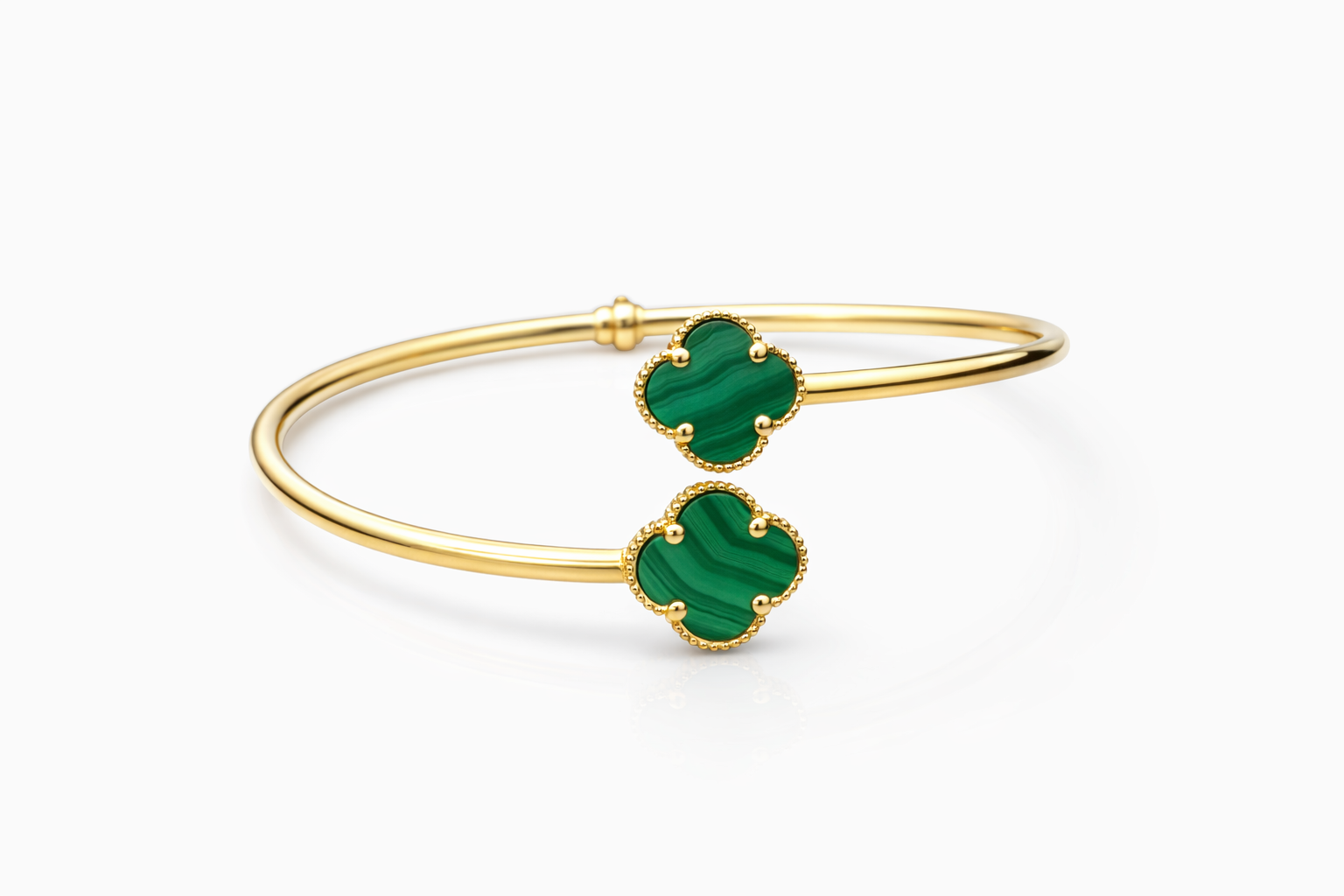 14KT FLOWER BANGLE Size  Weigth 6.4GR