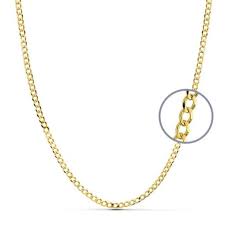 10KT SPECIAL OFFER SOLID CUBAN CURB FLAT CHAIN Size 24INCH 3MM Weight 6.1GR