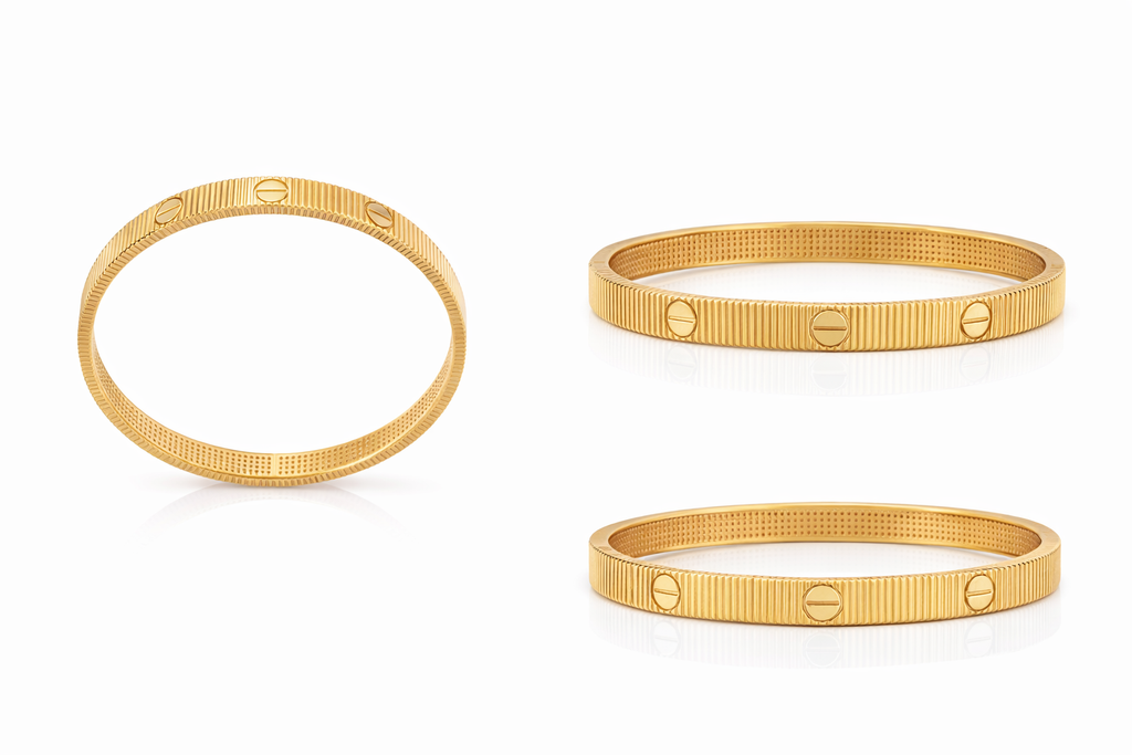 14KT  BRACELET+BANGLE Size 17 Weigth 12.80grs