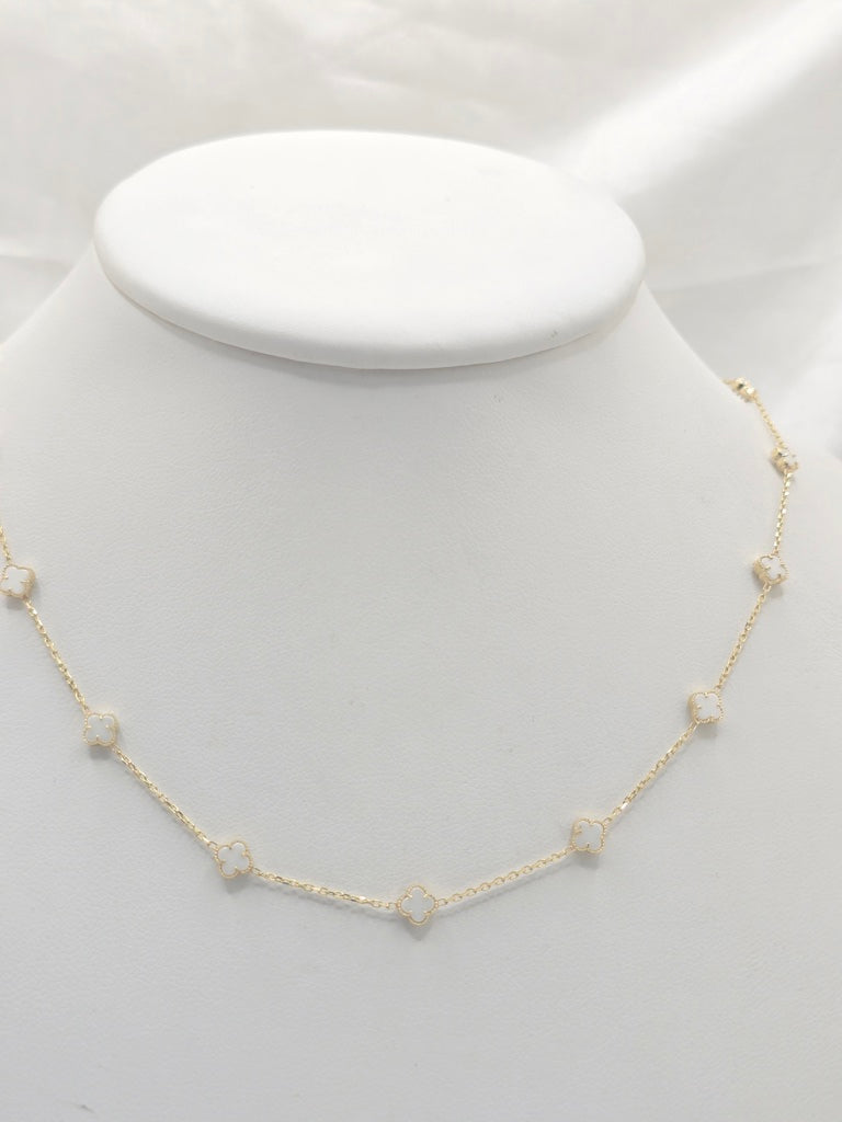 10KT FLOWER CHAIN Size 18INCH Weigth 4.2GR