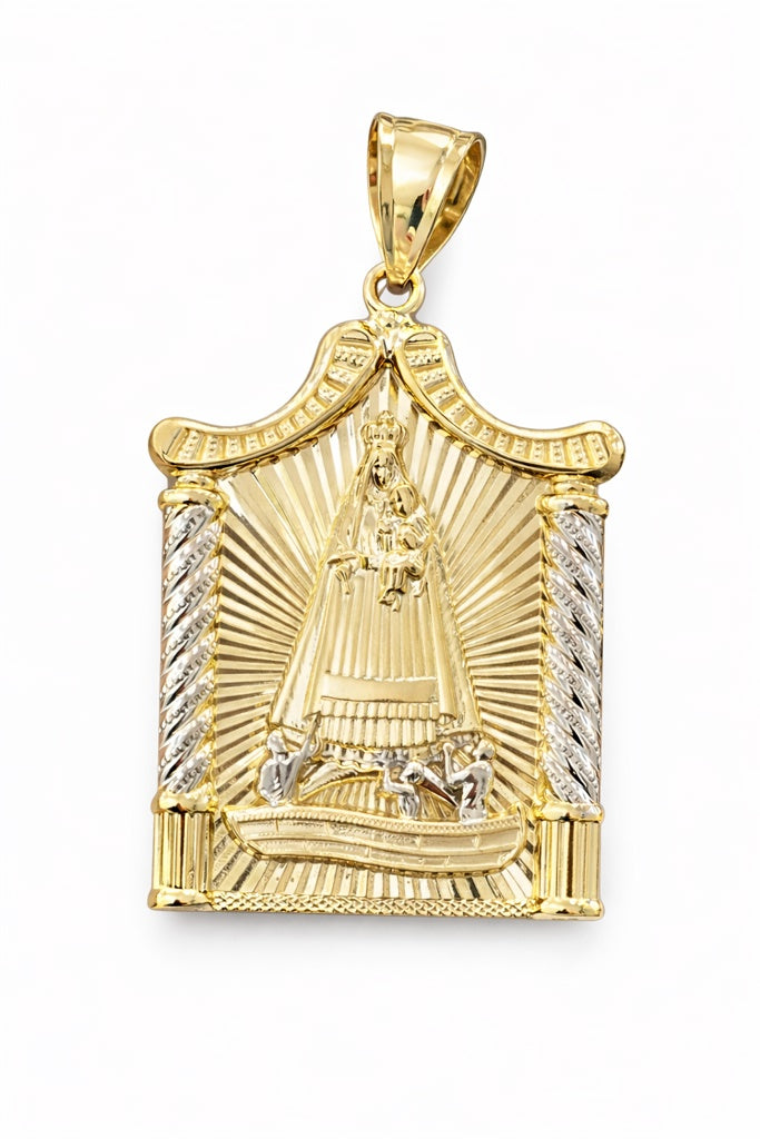 10KT VIRGEN DE LA CARIDAD PENDANT Size  Weigth 8.9GR