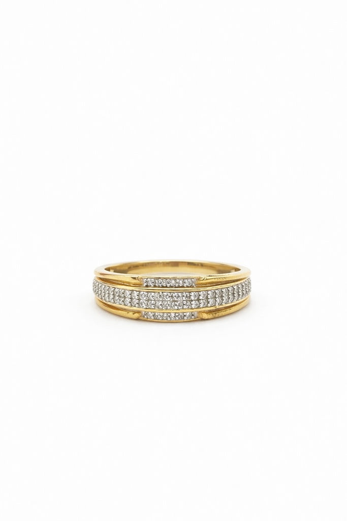 10KT DIAMOND BAND RING Size 10/0.06CT