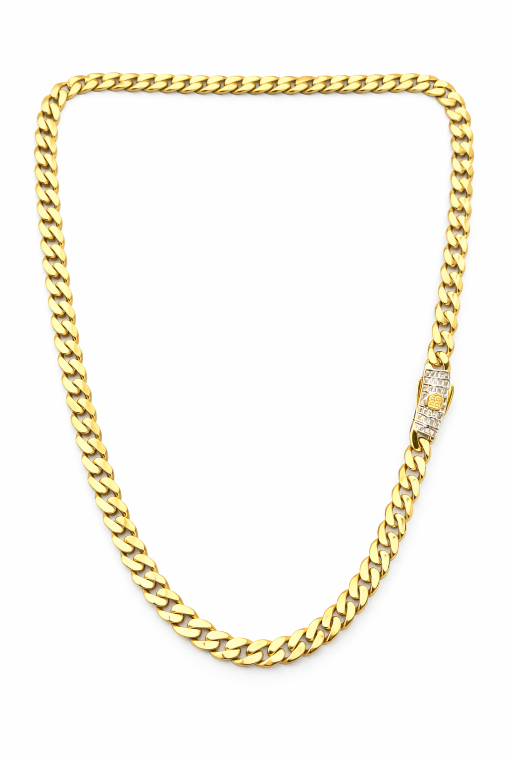 10KT MONACO STYLE CHAIN Size 7MM 18IN Weigth 14GRS