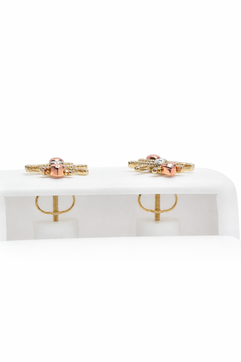 10KT  GIRLS DIAMOND  EARRINGS Size 0.10CT