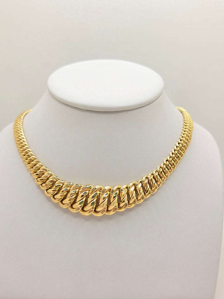14KT PRINCESSA NECKLACE  Size 18INCH Weight 21.7GR
