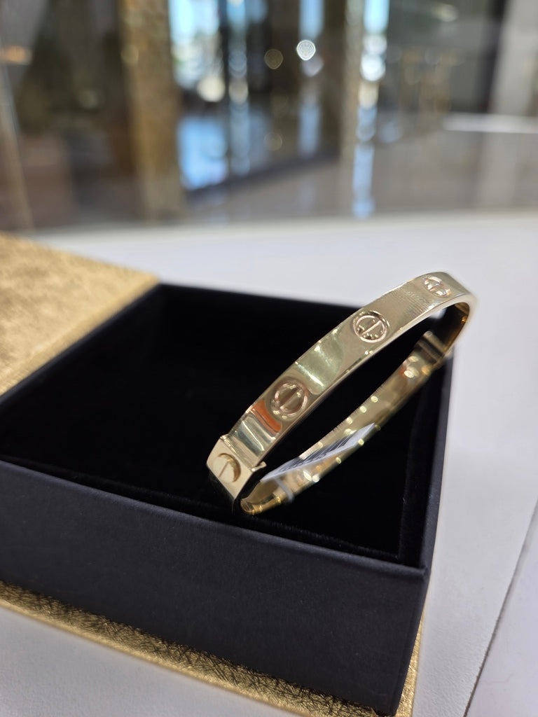 10KT  BRACELET+BANGLE Size 6MM Weigth 9GR