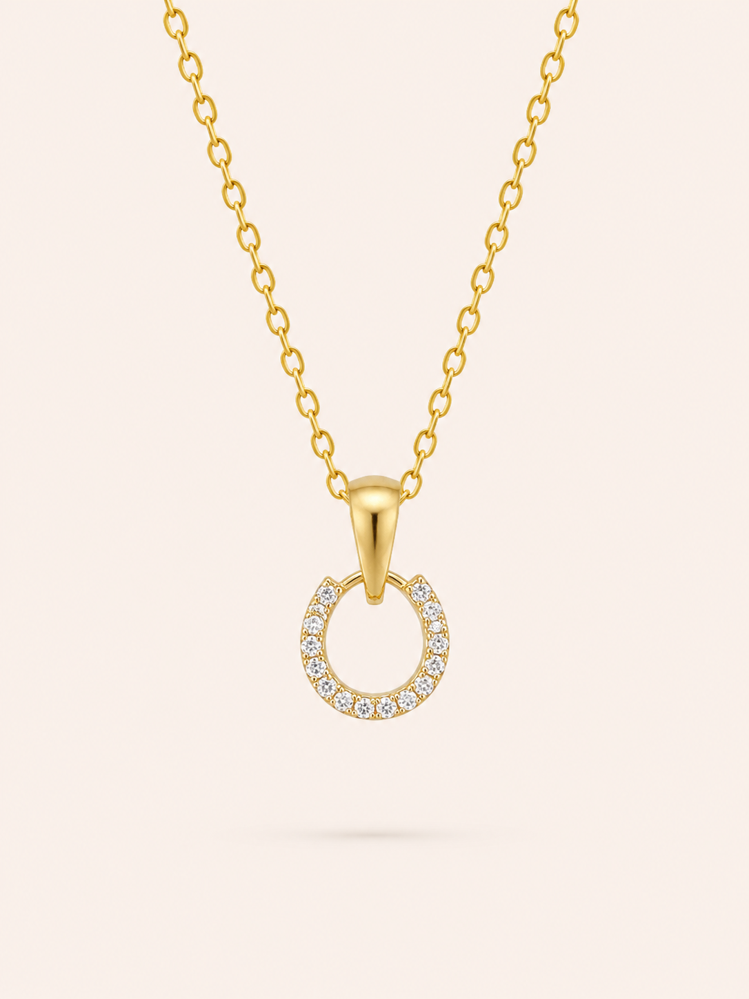 10KT U PENDANT Size  Weigth 0.8GR