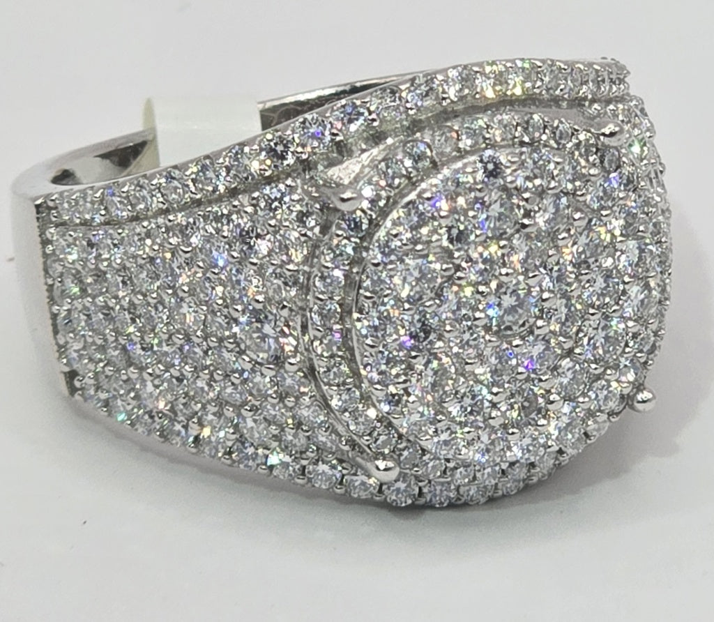 925 MOISSANITE FANCY MANS RING