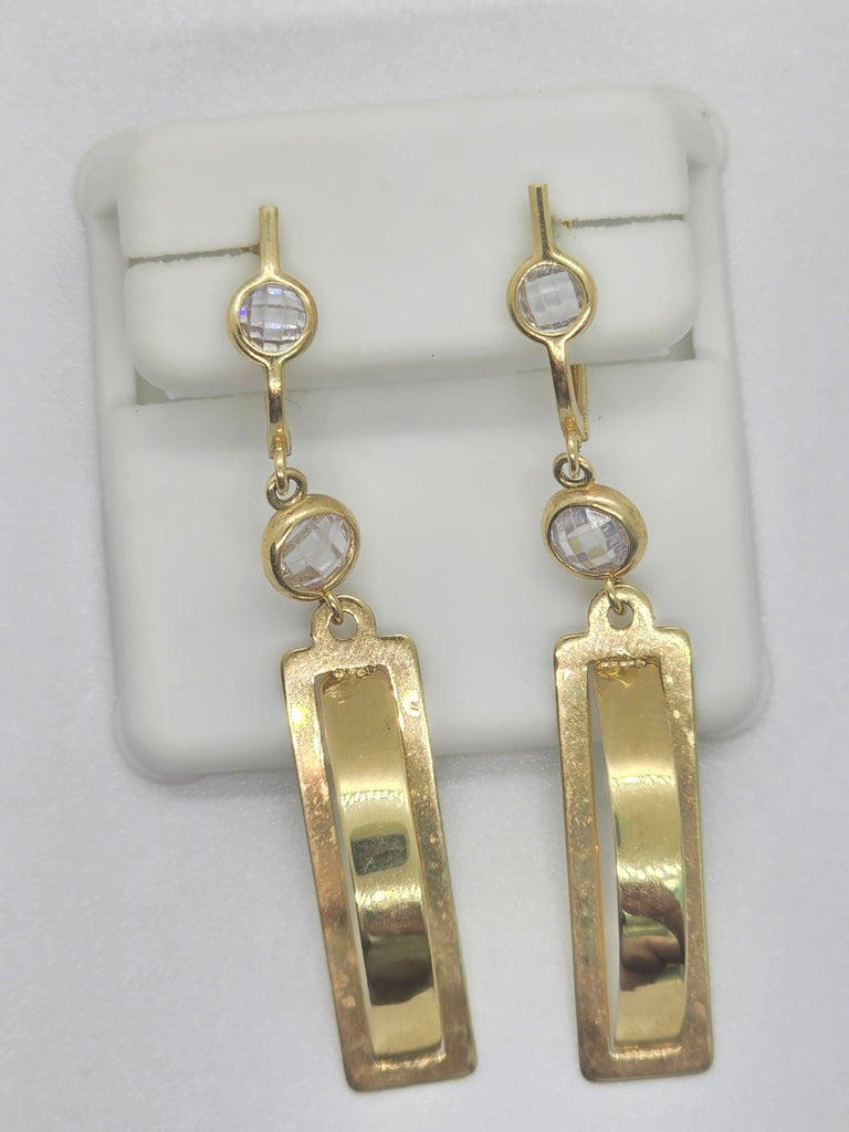 10KT DANGLE EARRINGS
