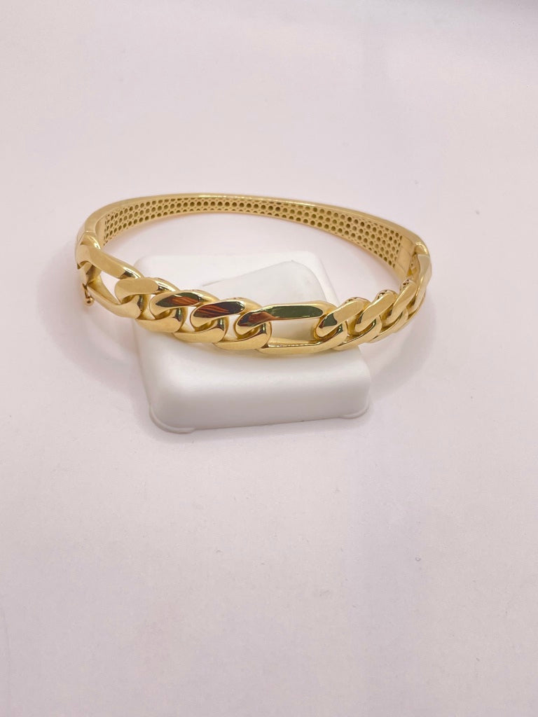 10KT CHAIN STYLE BANGLE Weight 12.4GR