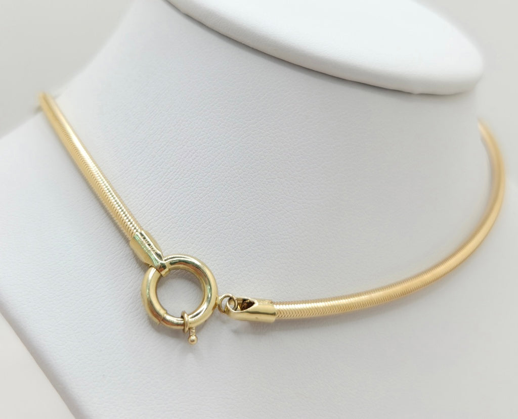 14KT FLEXIBLE NECKLACE Size 3MM Weight 5.7GR