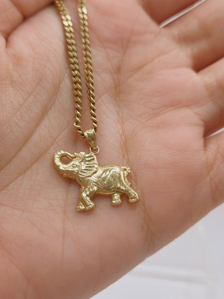 10KT SMALL YELLOW GOLD ELEPHANT PENDANT Size SMALL Weigth 0.7GR