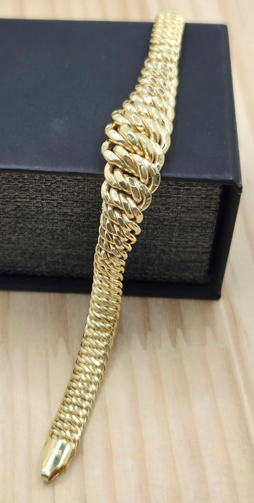 10KT PRINCESSA BRACELET Size 7INCH Weight 8.5GR