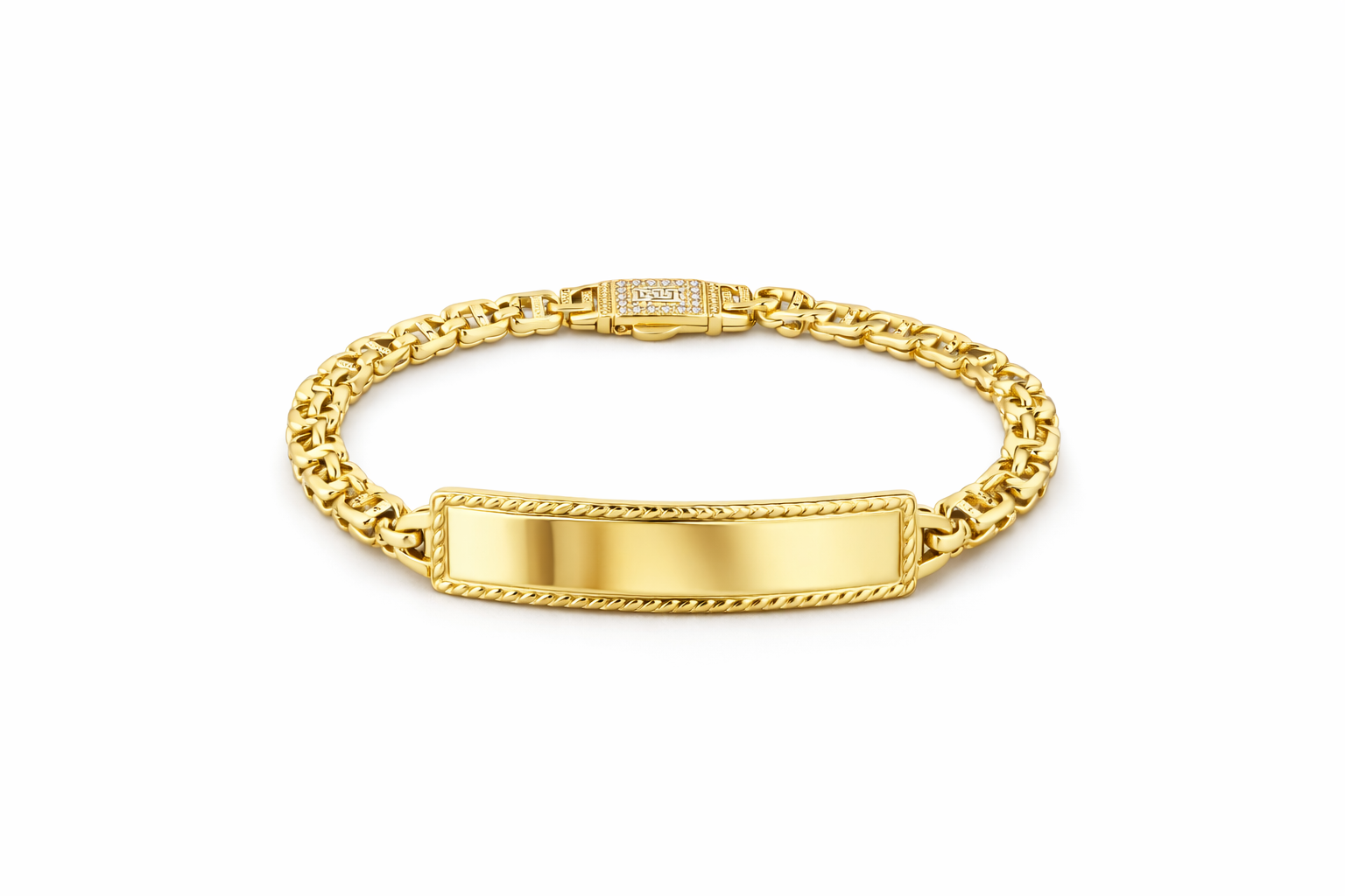 10KT CHINO BAR BABY ID BRACELET Size 6IN 5MM Weigth 7.20GRS