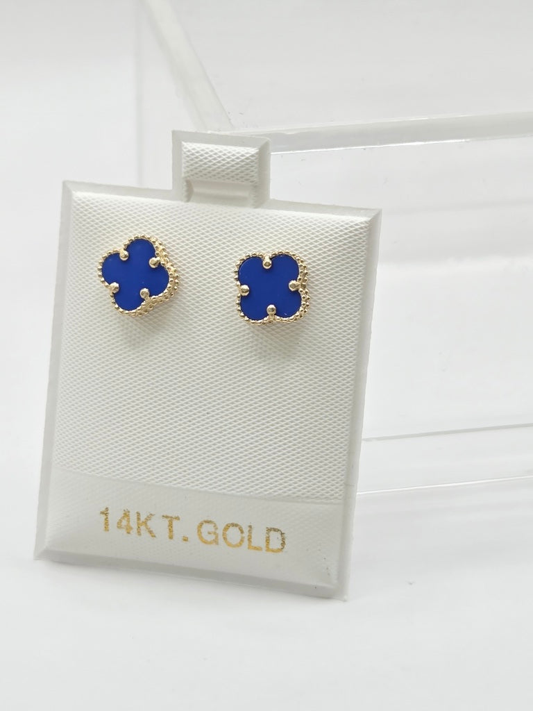 10KT FLOWER EARRINGS Size SMALL Weigth 1.3GR