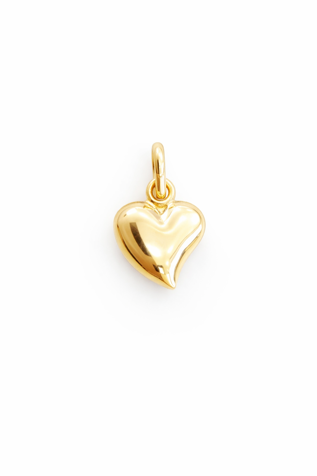 14KT TPUFFY HEART PENDANT Size 8MM SMALL Weigth 0.50GRS