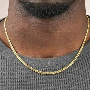 10KT SOLID MIAMI CUBAN CHAIN Size 16INCH 4MM Weight 19GR