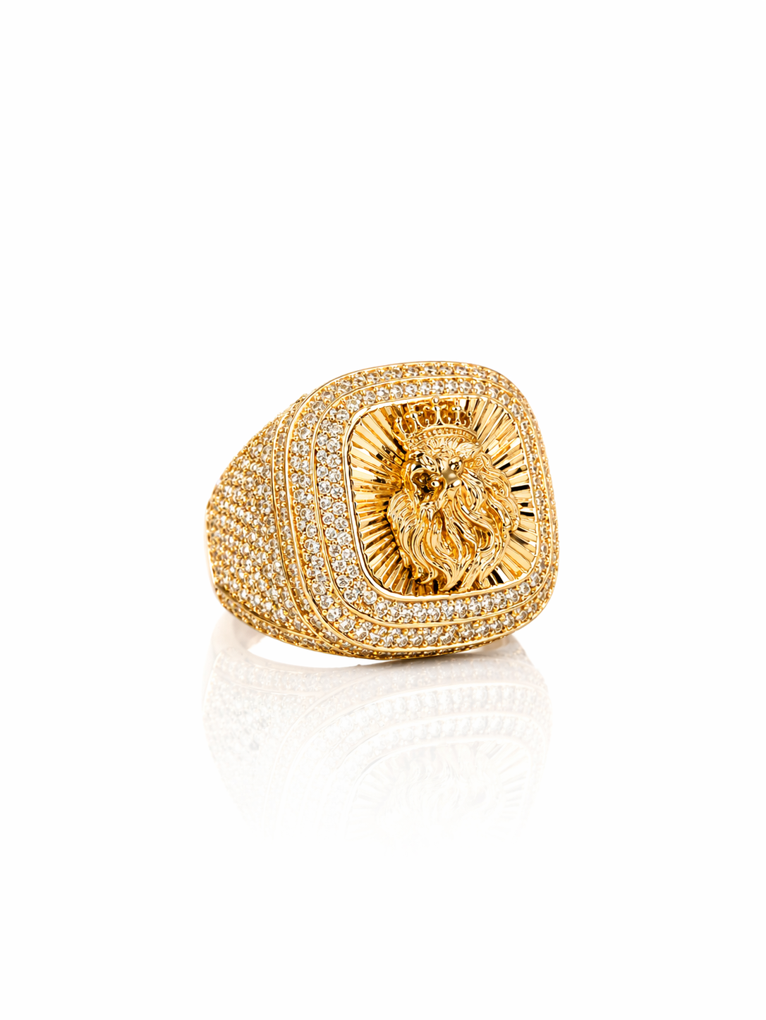 10KT EXOTIC BLINBLIN LION RING  Size 12 Weigth 8.4GR