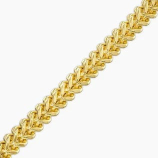 14KT HOLLOW FRANCO CHAIN Size 26INCH 5MM Weigth 41.8GR