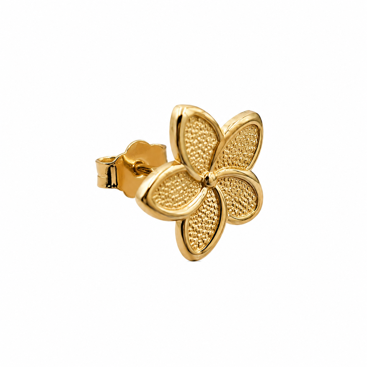 10K FLOWER EARRINGS Size