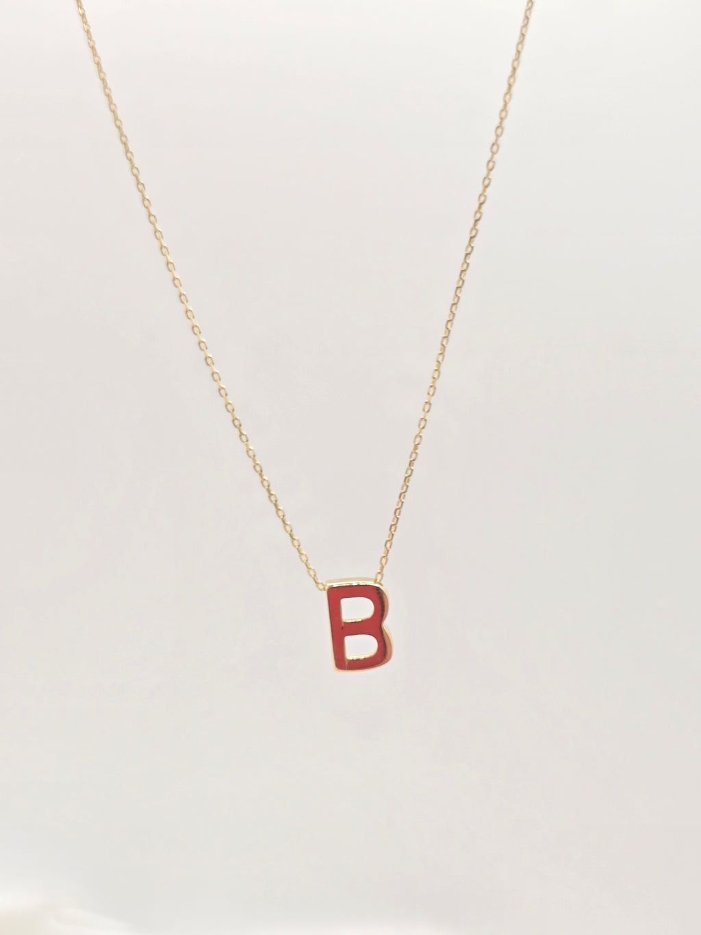 14KT LETTER "B" CHAIN Size 18INCH Weight 2.14GR