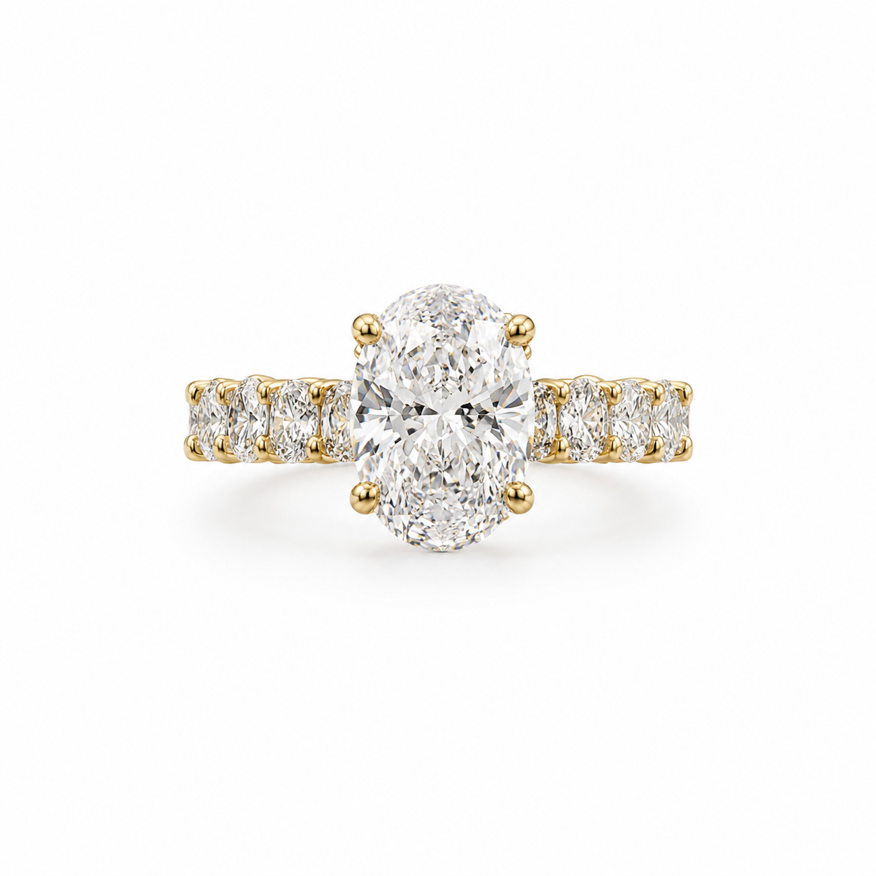 14KT LAB GROWN DIAMOND ENGAGEMENT RING Size 7