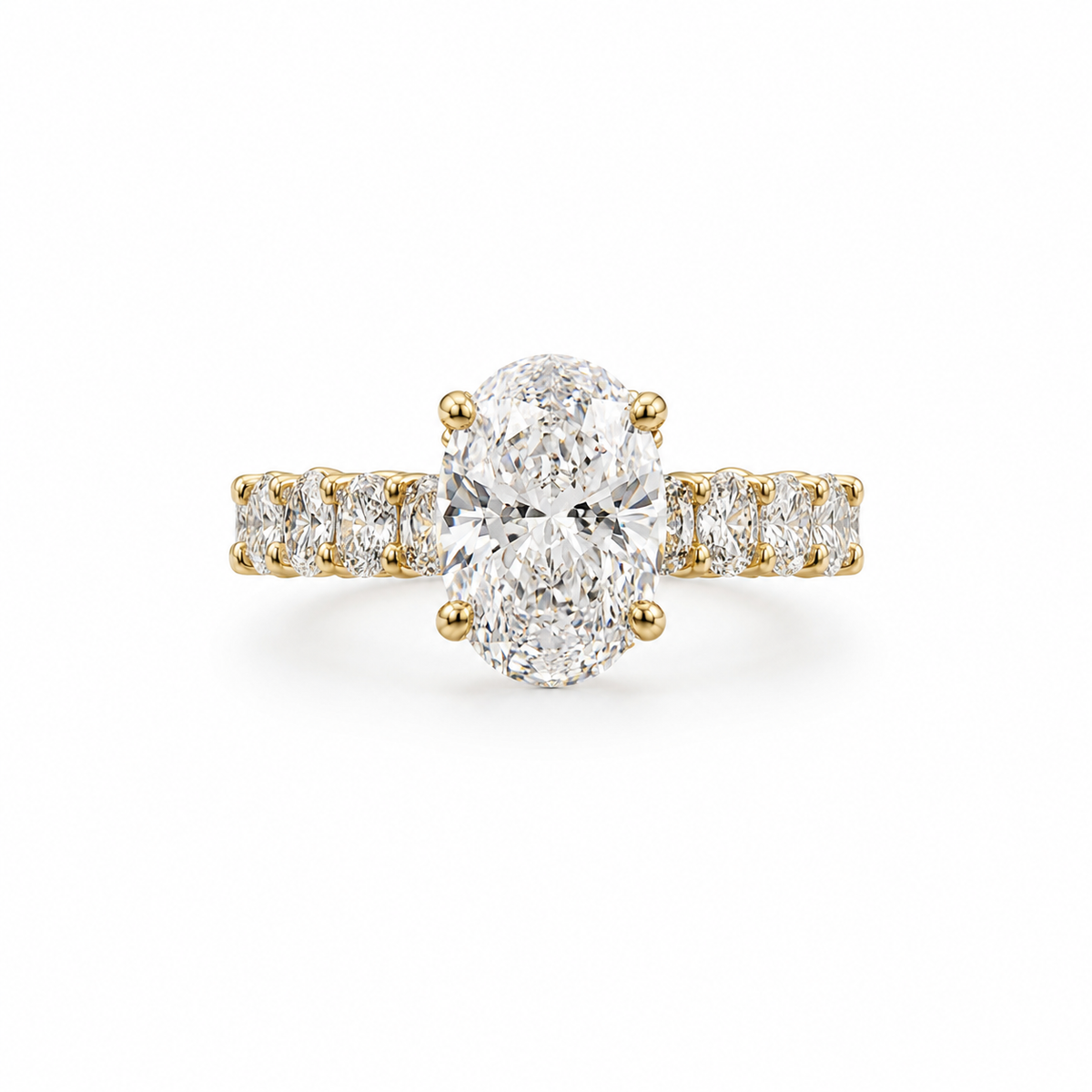 14KT LAB GROWN DIAMOND ENGAGEMENT RING Size 7
